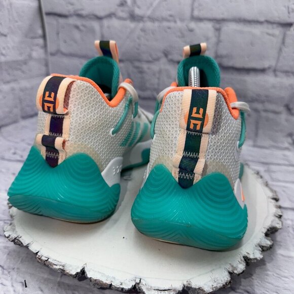Adidas Harden Stepback 3 Shoes Men Sz 5 Wmn Sz 7 The Bahamas Bounce Mint Coral - Picture 5 of 12